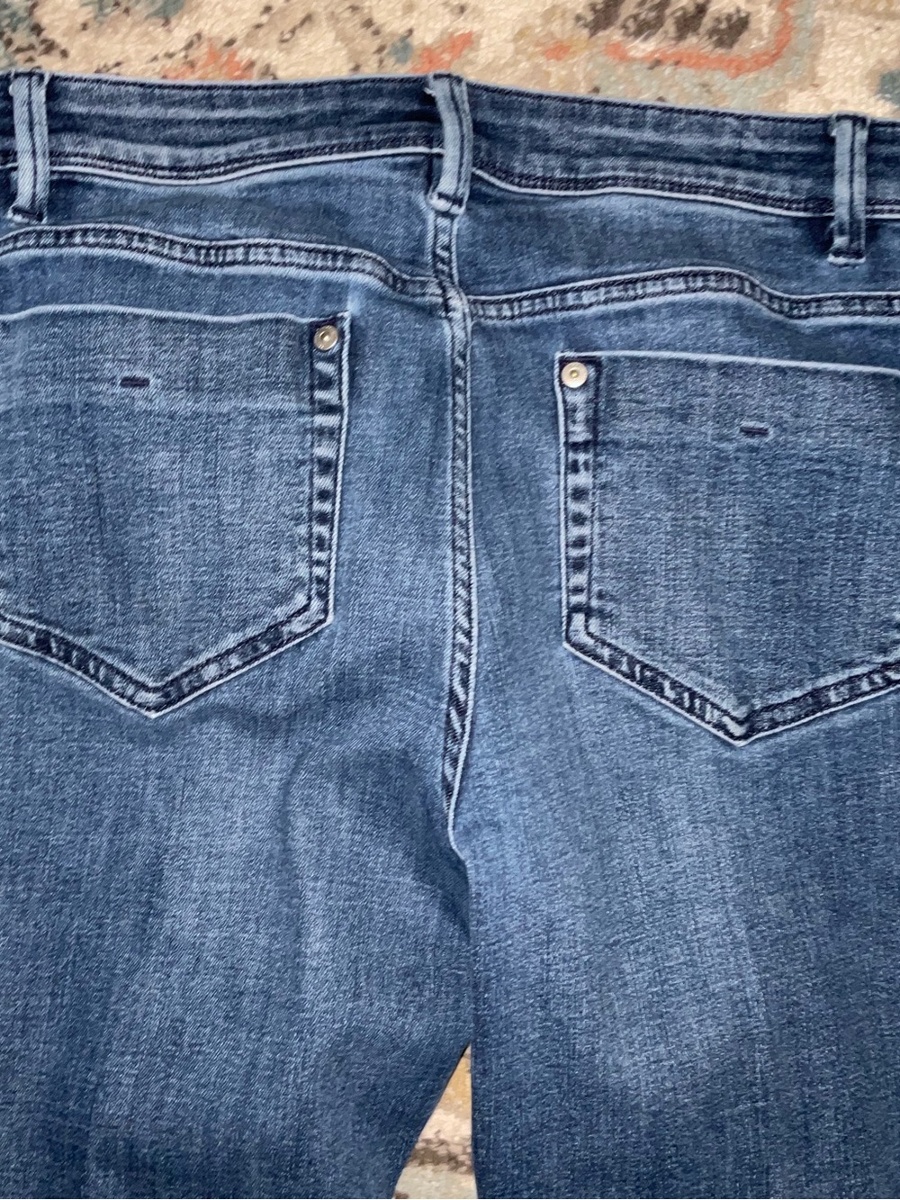 J. Jill Authentic fit slim ankle Jeans in Dark Blue Denim - Picture 4 of 11